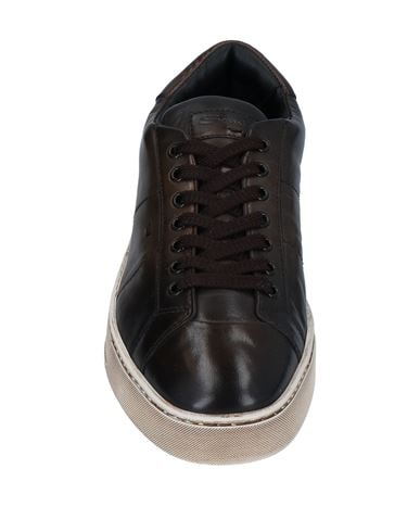 Santoni Sneakers In Dark Brown