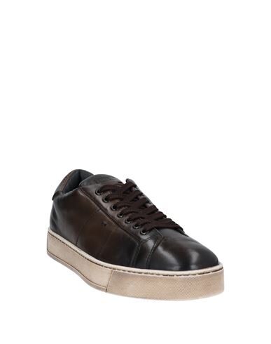 Santoni Sneakers In Dark Brown
