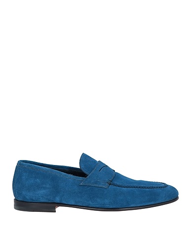 SANTONI Loafers Slate blue Leather