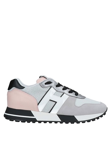 HOGAN Sneakers Grigio Pelle, Fibre tessili