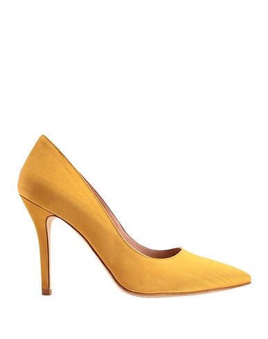 8 by YOOX Court MOIRE' POINT TOE PUMP
 Marigold 100% Viscose