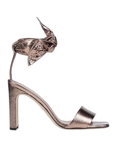 GREYMER GREY MER WOMAN SANDALS BRONZE SIZE 8 LEATHER