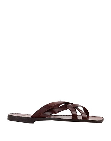 L'ARTIGIANO DEL CUOIO Sandals Brown Leather
