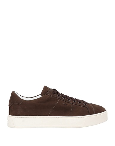SANTONI Sneakers Dark brown Soft Leather