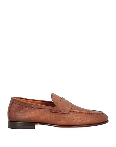SANTONI Loafers Light brown Leather