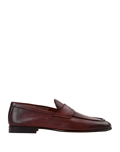 SANTONI Loafers Chocolate brown Leather
