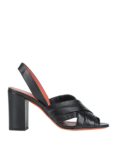 SANTONI Sandali Nero Pelle