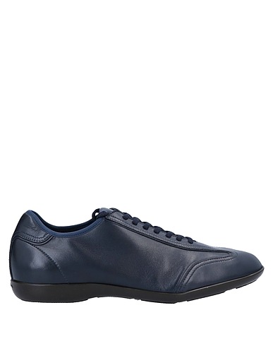 SANTONI Sneakers Blu notte Pelle