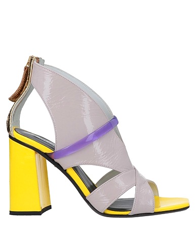 TIPE E TACCHI Sandals Light brown Soft Leather, PVC - Polyvinyl chloride