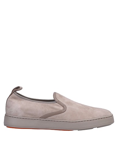 SANTONI Sneakers Grey Leather