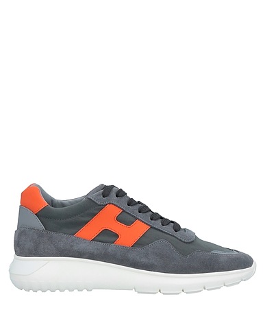 HOGAN Sneakers Grey Textile fibres, Leather