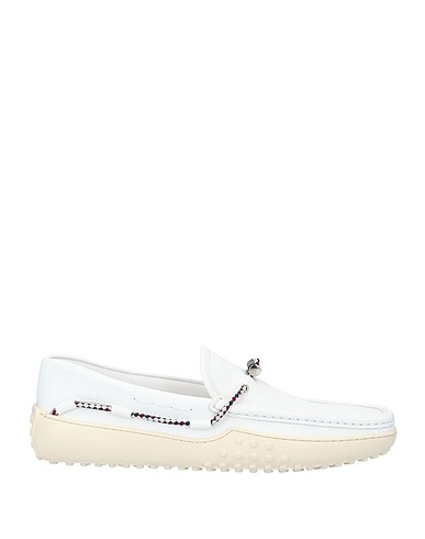 TOD'S モカシン ホワイト 革（なめし加工）