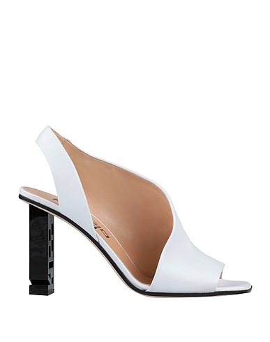 SERGIO ROSSI Sandals White Soft Leather