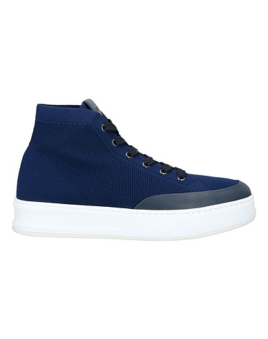 TOD'S Sneakers Blue Textile fibers, Leather