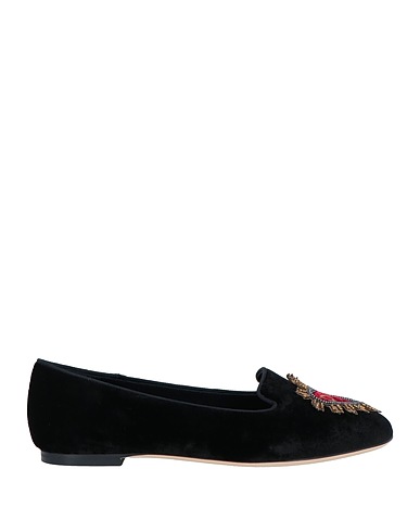 DOLCE&GABBANA Loafers Black Textile fibers
