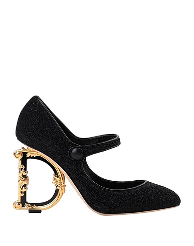 DOLCE&GABBANA Pump Black Textile fibers