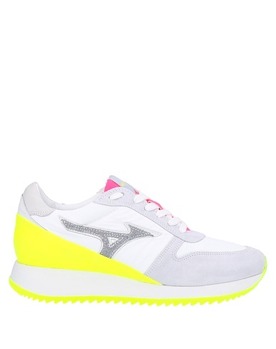MIZUNO Sneakers White Textile fibres, Leather