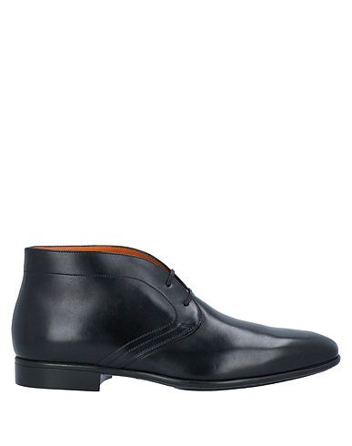 SANTONI Ankle boot Black Soft Leather