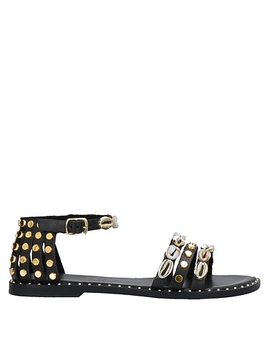 CAFèNOIR Sandals Black Soft Leather