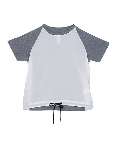 SÀPOPA T-shirt IDA T-SHIRT
 Light grey 94% Silk, 6% Elastane, Cotton