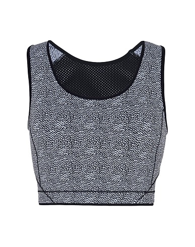 SÀPOPA Crop top ELIF JAQUARD CROP TOP
 Black 78% Polyamide, 22% Elastane