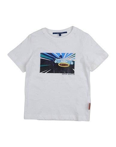 ASTON MARTIN T-Shirt Weiß 100% Baumwolle