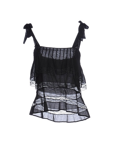 PHILOSOPHY di LORENZO SERAFINI Camisole Black 100% Cotton