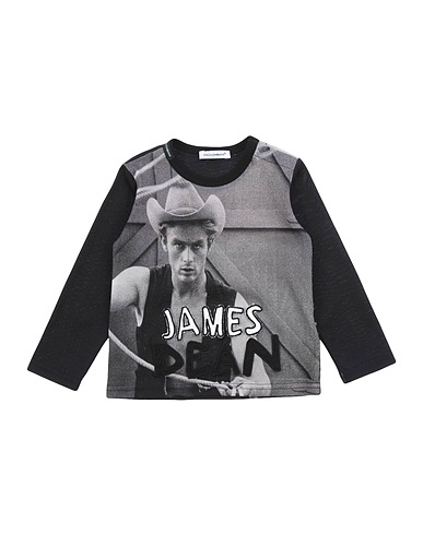 DOLCE&GABBANA T-shirt Lead 100% Cotton, Silk, Polyester