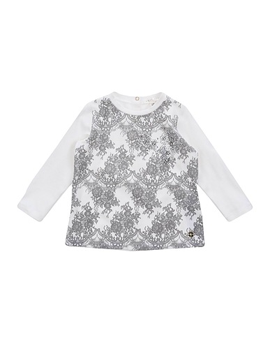 TWINSET T-shirt Ivory 95% Cotton, 5% Elastane