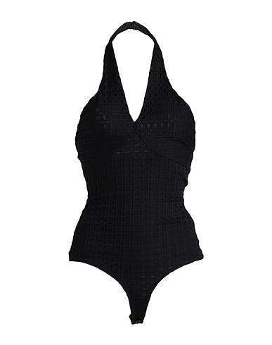 GUESS TOPS & TEES Black 90% Nylon, 10% Elastane