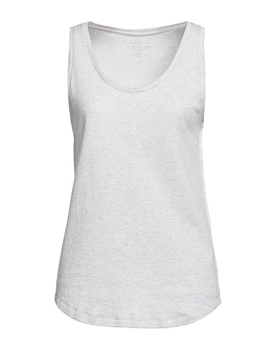 MAJESTIC FILATURES Vest Light grey 70% Cotton, 30% Cashmere