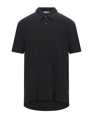 JAMES PERSE ポロシャツ ブラック スーピマ® 100%