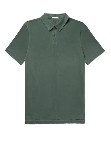 James Perse Polo Shirt In Dark Green