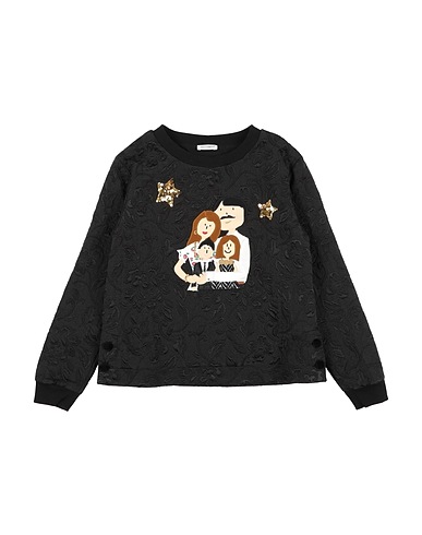 DOLCE&GABBANA Sweatshirt Black 53% Cotton, 42% Polyester, 5% Lurex®