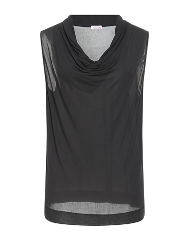 ROSSOPURO Top Schwarz 100% Viskose