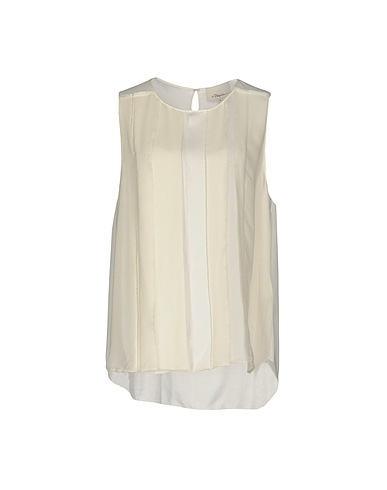 3.1 PHILLIP LIM Top White 87% Viscose, 13% Polyester, Silk