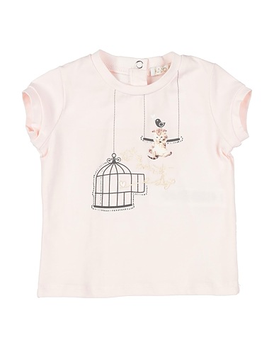 LIU •JO Ｔシャツ ライトピンク コットン 95% / ポリウレタン 5%