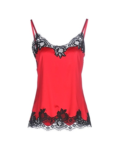 DOLCE&GABBANA Cami Red 94% Silk, 6% Elastane