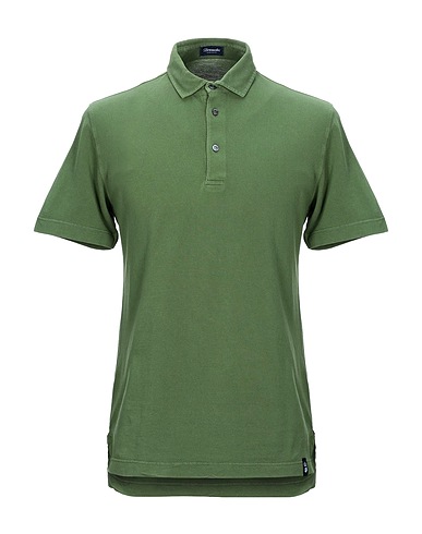 DRUMOHR Polo shirt Military green 100% Cotton
