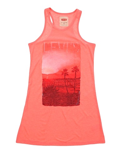 LEVI'S T-shirt Coral 65% Polyester, 35% Cotton