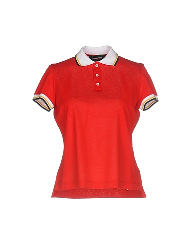 DSQUARED2 Polo shirt Red 100% Cotton