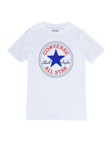 CONVERSE T-shirt CHUCK PATCH TEE ALL STAR  Bianco 100% Cotone