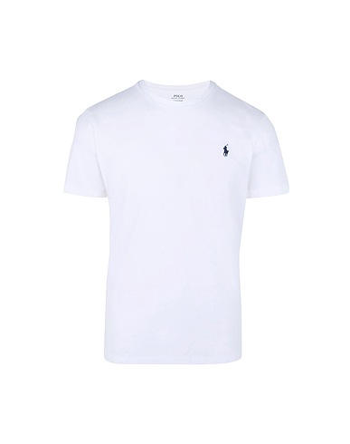 POLO RALPH LAUREN Basic T-Shirt Custom Fit T shirt
 White 100% Cotton