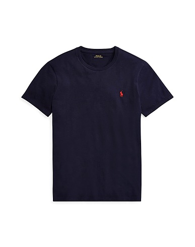POLO RALPH LAUREN Camiseta básica Custom Fit T shirt
 Azul noche 100% Algodón