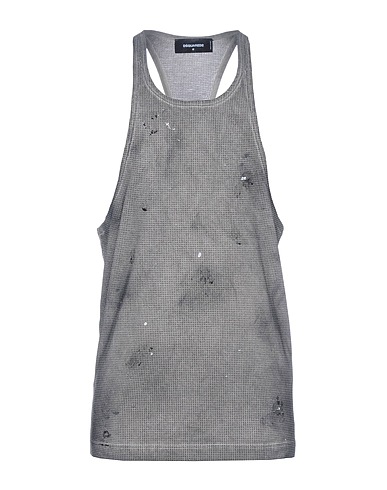 DSQUARED2 Tank top Grey 100% Cotton