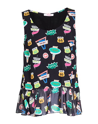 BLUGIRL Top Black 100% Polyester