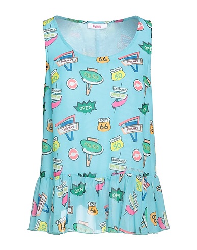 BLUGIRL Top Turquoise 100% Polyester