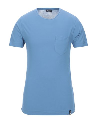 Drumohr T-shirts In Pastel Blue