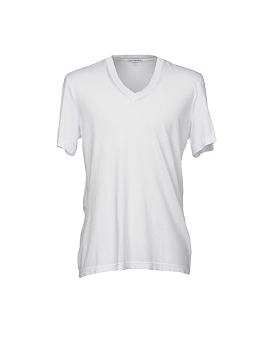JAMES PERSE Basic T-Shirt STANDARD White 100% Cotton