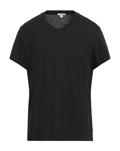JAMES PERSE Basic T-Shirt STANDARD Black 100% Cotton